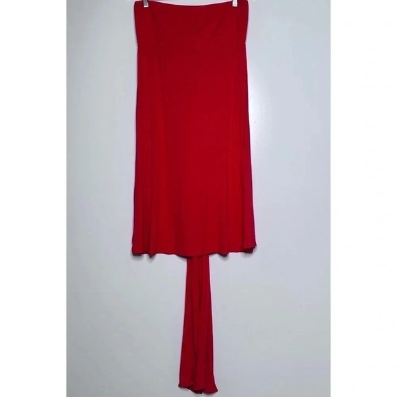 Gottex Red 7-In-One Lattice Dress Size Medium - Picture 2 of 10